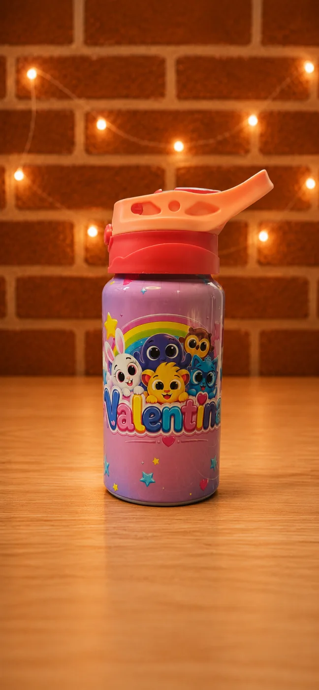 Garrafa infantil bico retrátil